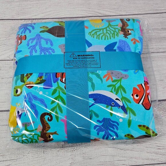 NIB Little Sleepies Disney Nemo'S Reef Bamboo Cloud Blanket - Picture 3 of 3
